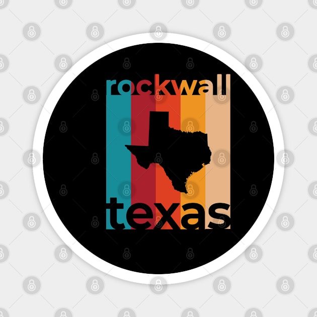 Rockwall Texas Retro Magnet by easytees